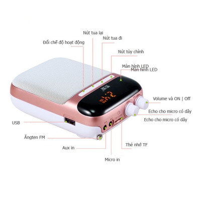 SOAIY Máy trợ giảng không dây SOAIY S-718 (2.4G) - Hàng Nhập Khẩu