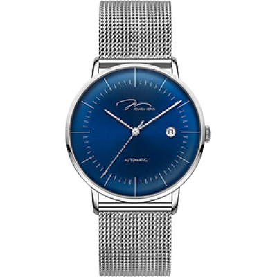 Đồng hồ đeo tay Nam hiệu JONAS & VERUS Y01563-A0.WWLBW, Máy Cơ (Automatic), Kính mo tráng sapphire, Dây Lưới thép không gỉ 316L