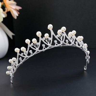 Vương miện cô dâu hạt ngọc sang trọng