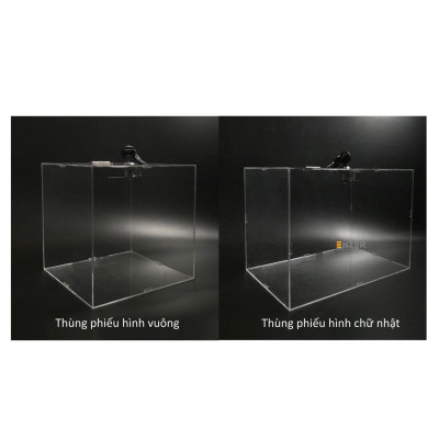 Thùng phiếu mica Enter H12 20x30x20cm 3mm