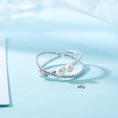 Nhẫn bạc nữ mặt trái tim chất liệu bằng bạc s925 MS0554