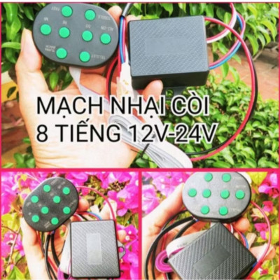 BỘ NHẠI CÒI KÊU 8 CHẾ ĐỘ CỰC TO HAY LẮP XE MÁY ÔTÔ MẪU MỚI RA CHẤT LƯỢNG