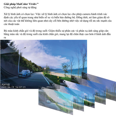 Camera hành trình 70mai A200 fullHD 1080P HDR - Hàng chính hãng