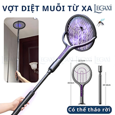 Vợt Diệt Muỗi Trên Cao - Cán Kéo Dài - Đập Muỗi Trần Nhà, Vách Tường, Không Cần Ghế - Đèn Uv Thu Hút Muỗi Tự Động - Vợt Bắt Muỗi, Côn Trùng Hiệu Quả - Đèn UV Thu Hút Và Diệt Muỗi Tự Động