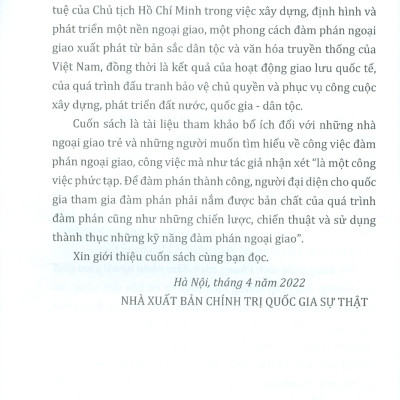 Phong Cách Đàm Phán Ngoại Giao (Sách chuyên khảo)