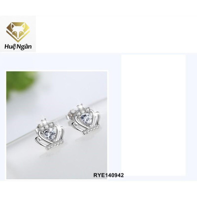 Bông tai bạc Ý 925 Huệ Ngân - Vương miên đẹp RYE140942