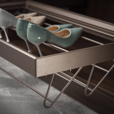 Phụ kiện của tủ áo - Kệ để giày cao cấp ray giảm chấn mã MW03.800 thương hiệu Gerari