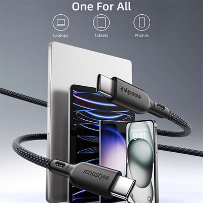 Cáp Innostyle PowerNova USB-C to USB-C 1.5M 240W ICC240 - Hàng chính hãng