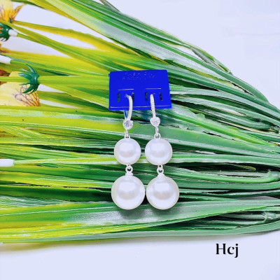 Bông tai bạc gắn hạt trai MS55