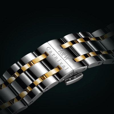 Đồng hồ nam chính hãng IW CARNIVAL IW651G-1 Kính sapphire ,chống xước ,Chống nước 50m ,Bảo hành 24 tháng,Máy cơ (Automatic),dây kim loại thép không gỉ 316L, thiết kế đơn giản dễ đeo