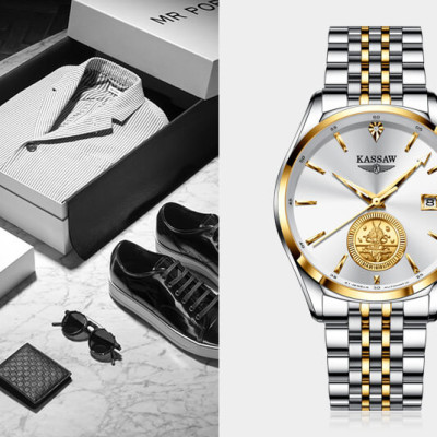Đồng hồ nam chính hãng KASSAW K999-1 (Mạ vàng 24k)