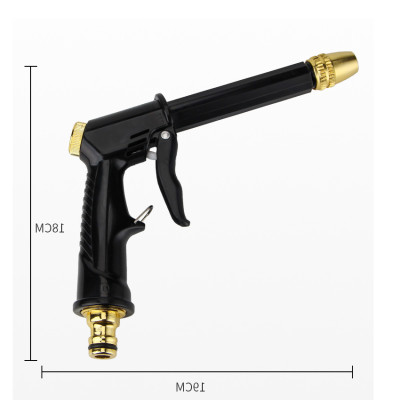 Bộ dây và vòi xịt rửa xe tưới cây tăng áp thông minh 810-2498 (dây vàng-cút nối đồng)