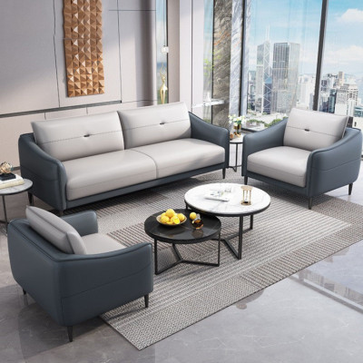 Bộ sofa băng văn phòng bọc da cao cấp Juno Sofa HVPCT-19