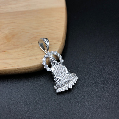 Mặt Dây Chuyền Nam Nữ Bạc Hiểu Minh MDN046 phật bà