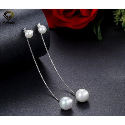 Bông tai bạc Ý Huệ Ngân - Bông tai dáng dài RYE140923