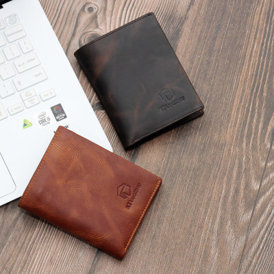 Ví đứng da bò pull-up AT Leather 063D