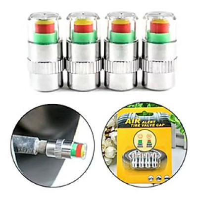 BỘ 4 CÁI NẮP ĐẬY CHÂN VAN XE MÁY ÔTÔ XE ĐIỆN CẢM BIẾN ÁP XUẤT LỐP THÔNG MINH 