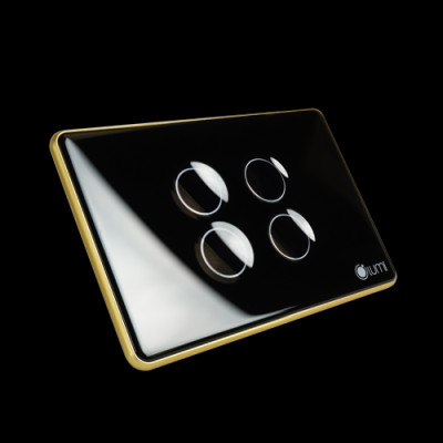Công tắc cảm ứng Lumi, Kính lõm viền vàng, Hàng chính hãng