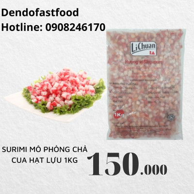 Chả Cua Hạt Lựu Gói 1kg - Thương hiệu Lichuan