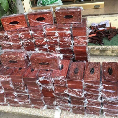 Hộp Đựng Giấy Ăn Gỗ Hương Cao Cấp - Mian.vn ( hình thật )