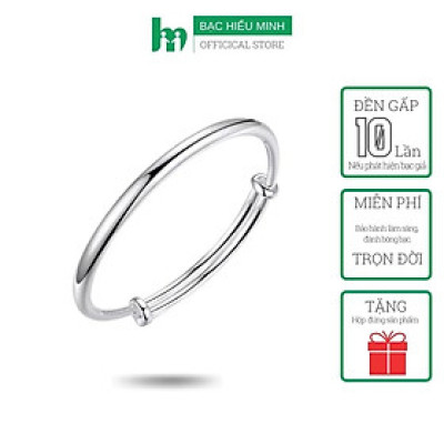 Lắc Tay Nữ Bạc Ta Tự Chỉnh Size Bạc Hiểu Minh LTU512