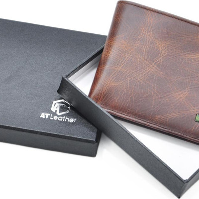 Ví nam da bò AT Leather 063 - Da bò thuộc Highlight