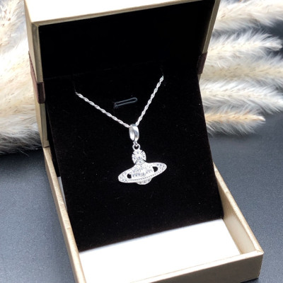 Dây Chuyền Bạc 925 Kiểu Xoắn Kép Vũ Trụ Mặt Trời Chính Hãng Bạc Hiểu Minh DMD514