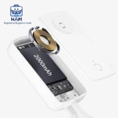 Sạc dự phòng không dây hàng chính hãng WiWU ARK 2-in-1 2000mAh Wi-M22: Sạc đồng hồ nhà "Táo", tai nghe, bàn phím, chuột