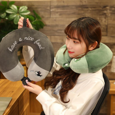 Gối Kê Cổ Công Thái Học Chất Liệu Cao Su Non Cao Cấp, Gối Tựa Cổ Chữ U Văn Phòng Làm Việc Du Lịch 