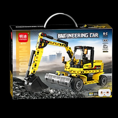 MINGDI - 8711 - Lắp Ráp Xe Xúc Điều Khiển Từ Xa Tỉ Lệ 1:24