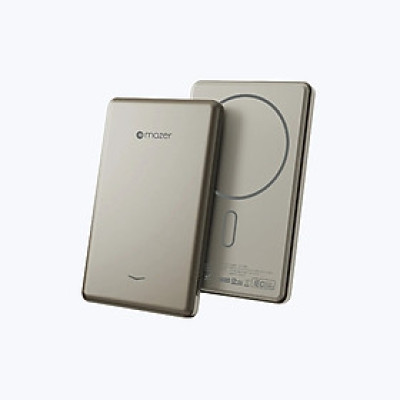 Pin Sạc Dự Phòng Mazer MagAir19 Siêu Mỏng Dung Lượng 5000mAh PD20W Không Dây 15W Hàng Chính Hãng