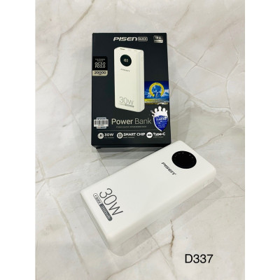 Pin dự phòng PISEN  Pin dự phòng PISEN  TS-D337 QUICK Power Cube 20000mAh, công suất 30W sạc nhanh hai chiều - Hàng chính hãng QUICK Power Cube 20000mAh, công suất 30W sạc nhanh hai chiều - Hàng chính hãng