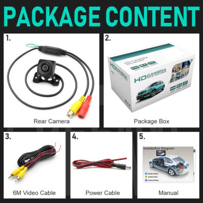 Camera lùi GreenYi FA816 AHD 1080P độ nét cao dùng cho màn hình ô tô, Tiêu chuẩn chống nước IP68-Hàng chính hãng  