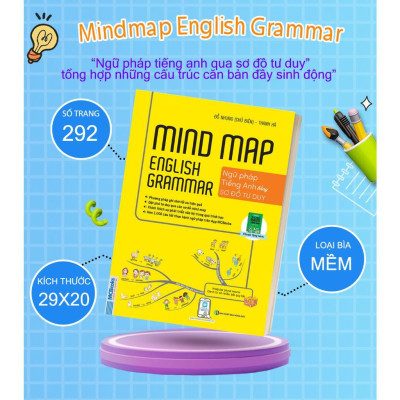 Sách - Mindmap English Grammar - Ngữ Pháp Tiếng Anh Bằng Sơ Đồ Tư Duy - MCBooks