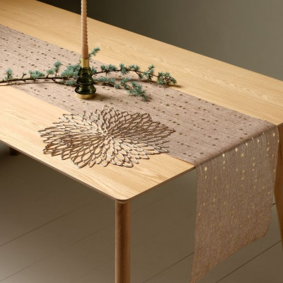 Khăn table runner | JYSK Bure | polyester | vàng | R35xD300cm