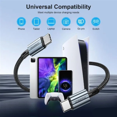 Cáp sạc Choetech XCC-1014/ XCC-1015 nhanh và truyền dữ liệu Type C to Type C 60W  Series- Hàng chính hãng