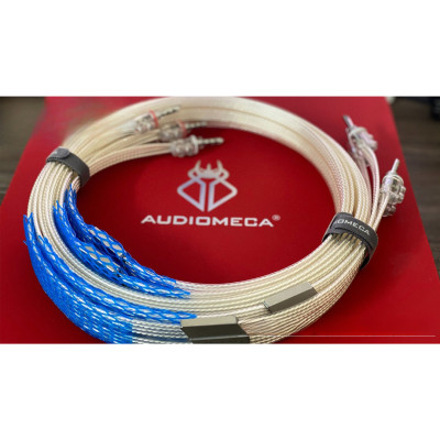 Dây loa Audiomeca S30 mạ bạc cao cấp 1,5m | Jack bắp chuối | Lõi đồng OFC tinh khiết | Chất âm trung thực và chính xác | Truyền tải âm thanh rõ ràng, chi tiết | Thiết kế chống nhiễu tốt | Vỏ bọc PVC bảo vệ | Chất lượng hi-end | Hàng Nhập Khẩu
