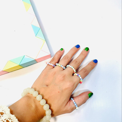 PHỤ KIỆN NỮ HANDMADE  MÃ 03 SIÊU XINH HẠT MÀU ĐA DẠNG