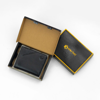 Ví đứng da bò B32D | Anh Tho leather