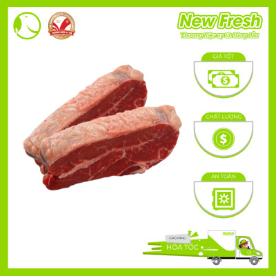 [GIAO NHANH HCM] Lõi Vai Bò Úc Cắt Lát Nướng Steak - Khay 500Gr