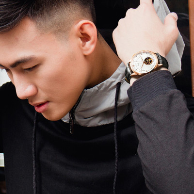 Đồng Hồ Nam I&W Carnival 525G1 Chính Hãng Full Box Chống Nước Kính Chống Xước Dây Da Cao Cấp BH 24T (Máy Cơ Tự Động)