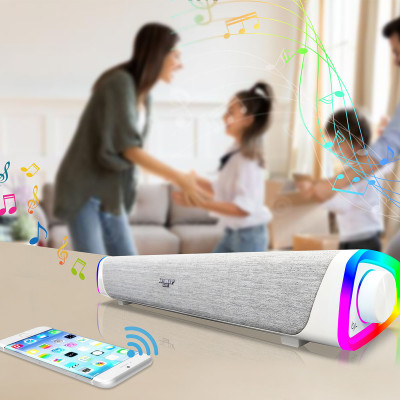 Loa Soundbar SoundMax SB201  LED RGB. Bluetooth 5.0- Hàng chính hãng