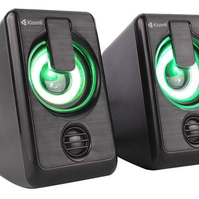 Bộ Loa Vi Tính Mini Kisonli 2.0 Hoangnhan L-1010 - Hàng Chính Hãng