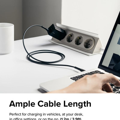 Cáp sạc nhanh cho điện thoại/laptop/tablet RINGKE Fast Charging Pastel Cable C-to-C nhiều màu - Hàng Chính Hãng