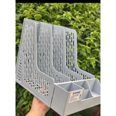 Khay Đựng Tài Liệu 3 Ngăn Việt Nhật - Hàng chính hãng 