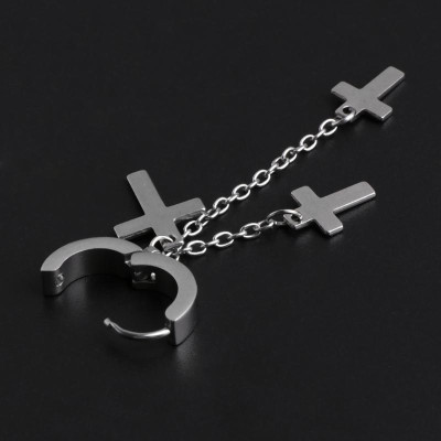 Bông tai chữ thập tiếp điểm cool ngầu bá đạo mọi giới tính