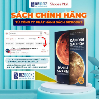 Sách - Đàn Ông Sao Hỏa Đàn Bà Sao Kim - Thấu Hiểu Phụ Nữ Đàn Ông Hay, Giữ Hạnh Phúc Gia Đình, Tình Yêu - MCBooks