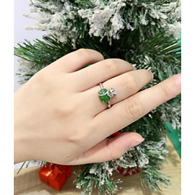 Nhẫn Ngọc Bích Canada thiên nhiên - MOON Jewelry