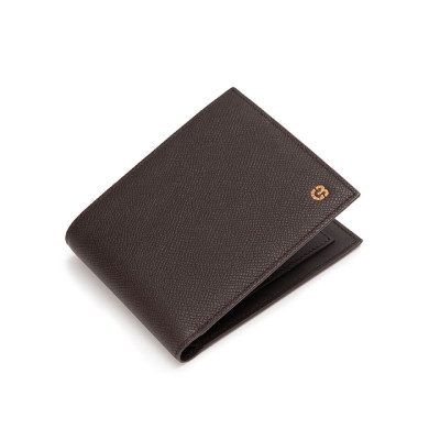 Ví nam Gence dáng ngang da bò Epsom màu nâu C14