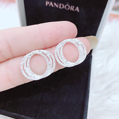 Bông tai bạc nụ hoa đen chất liệu bằng bạc s925 MS0951